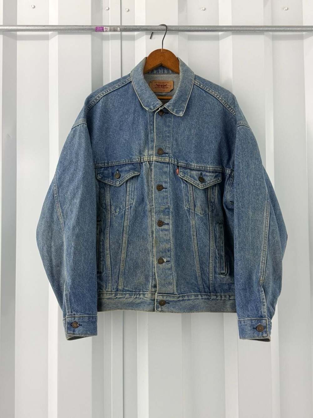 Vintage Levi's 70507 0214 Denim Trucker Jacket Men's Large Made in USA 90s